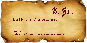 Wolfram Zsuzsanna névjegykártya